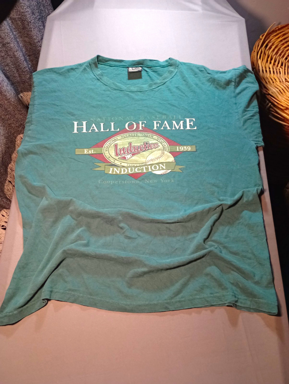 Gear For Sports Baseball Hall of Fame Graphic distressed T Shirt Men's Size L